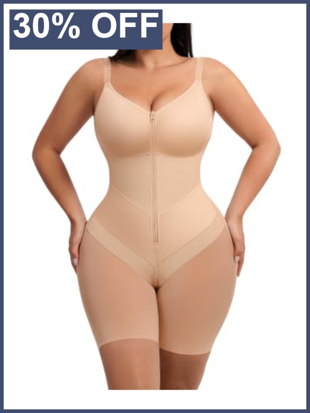 FeelinGirl Shapewear Bodysuit Tummy Control Faja Body Shaper